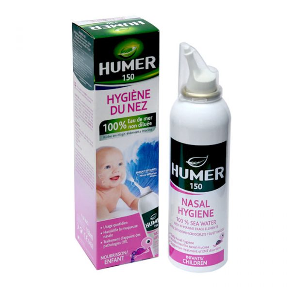 Nước biển xịt mũi cho trẻ sơ sinh Humer 150 Nasal Hygiene Infants Children