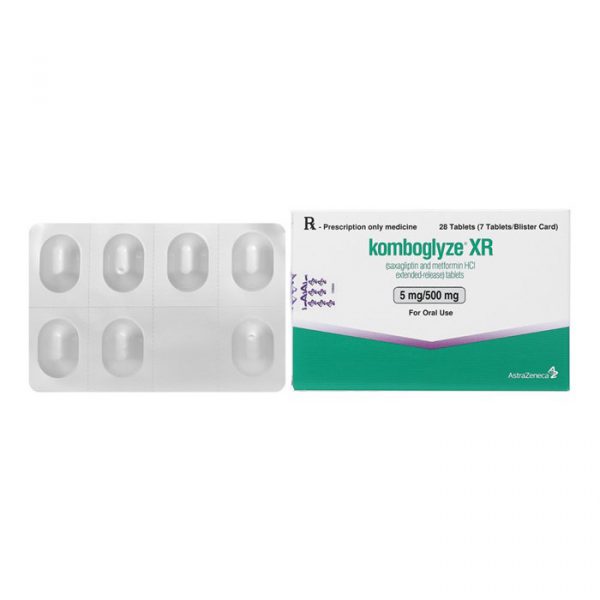 Thuốc tiểu đường Astra Zeneca Komboglyze XR 5mg/500mg 28 viên