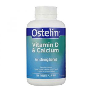 Viên uống bổ sung Canxi và Vitamin D Ostelin Calcium & Vitamin D 180 viên