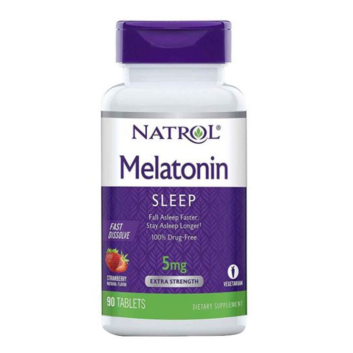 Natrol Melatonin Sleep 5mg 90 viên – Viên ngậm ngủ ngon