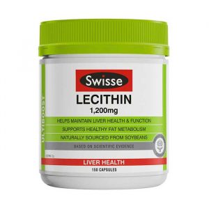 Viên bổ trợ chức năng gan mầm đậu nành Swisse Lecithin 1200mg Hộp 150 viên