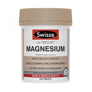 Viên uống bổ sung Magie Swisse Ultiboost Magnesium Hộp 120 viên