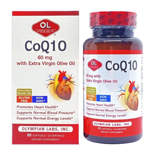 Olympian Labs CoQ10 60mg with Extra Virgin Olive Oil 30 viên