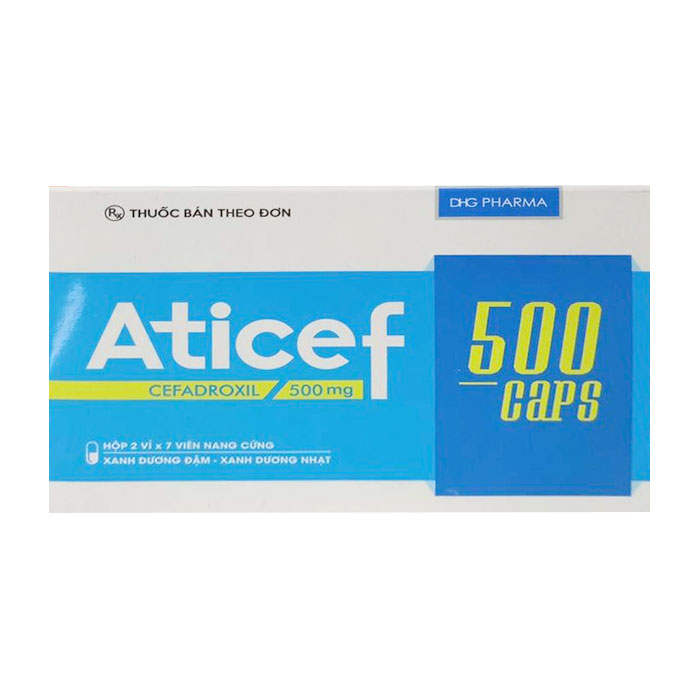 Thuốc kháng sinh DHG Aticef 500 14 viên
