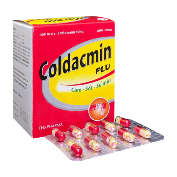 Coldacmin Flu DHG 100 viên - Thuốc giảm đau – hạ sốt