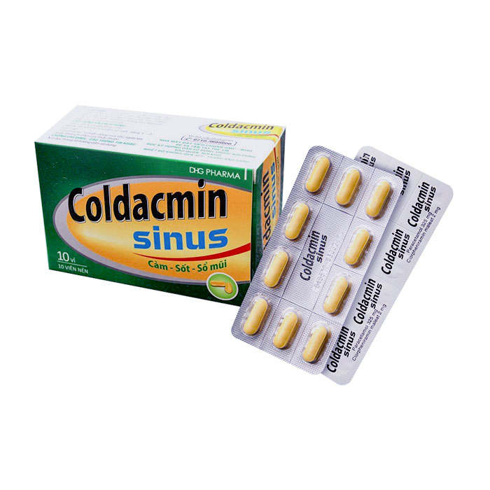 Coldacmin Sinus DHG 100 viên - Thuốc giảm đau - hạ sốt