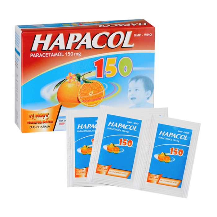 Hapacol 150 DHG 24 gói - Thuốc giảm đau - hạ sốt