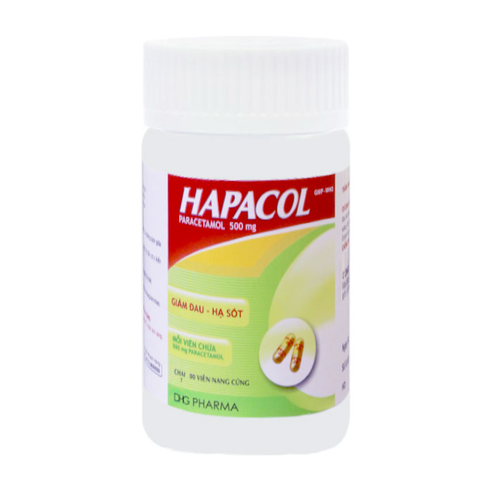 Hapacol 500 DHG 100 viên - Thuốc giảm đau - hạ sốt