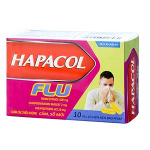DHG Hapacol Flu 100 viên