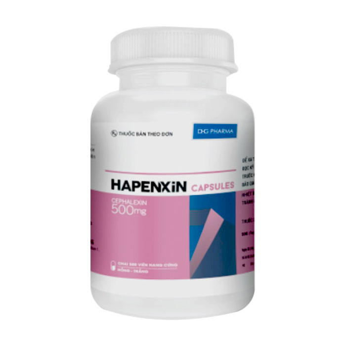 Hapenxin 500 DHG 200 viên - Thuốc kháng sinh (Hồng - trắng)