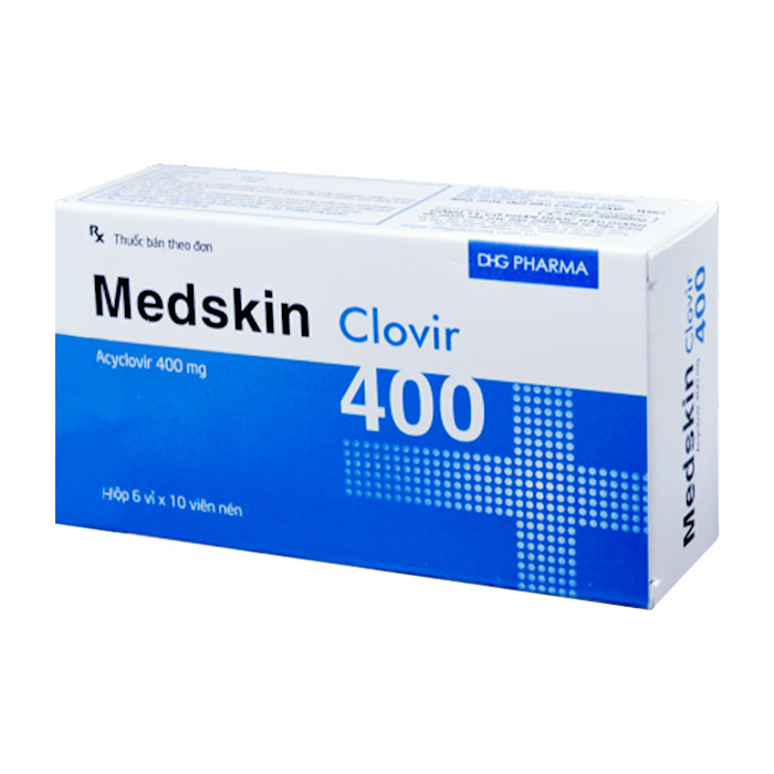 Thuốc Kháng HSV DHG Medskin Clovir 400 60 viên