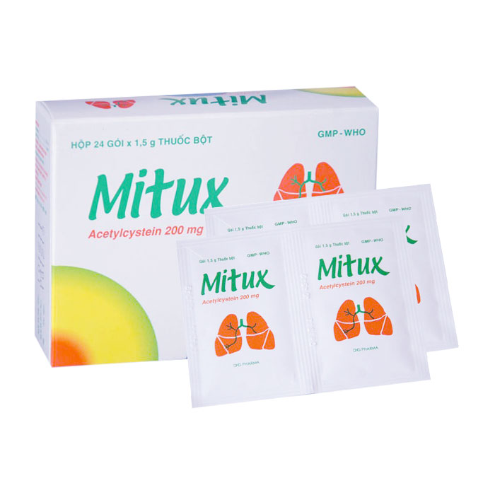 Thuốc bột DHG Mitux 24 gói