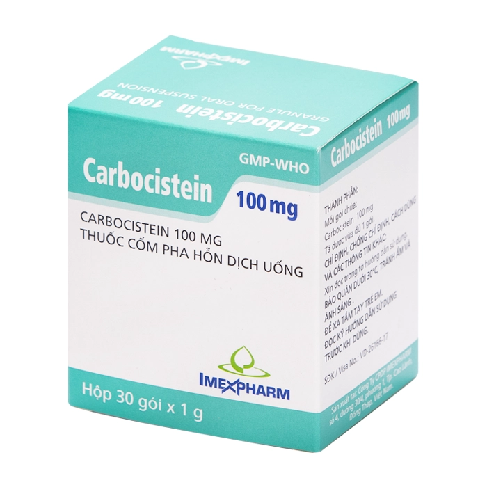 Thuốc bột IMP Carbocistein 100 30 gói