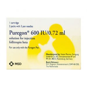 MSD Puregon 600UI/0,72ml 3 bút tiêm