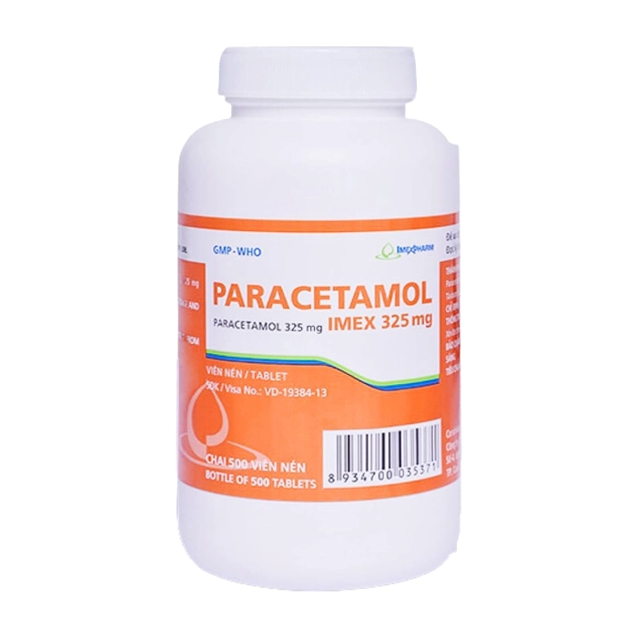 Thuốc giảm đau - kháng viêm IMP Paracetamol Imex 325 500 viên