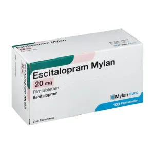Escitalopram Mylan 20mg 10 vỉ x 10 viên