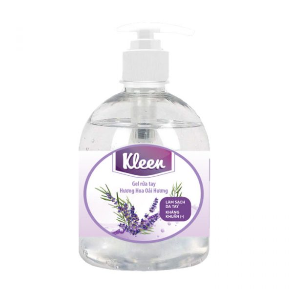 Gel rửa tay Kleen hương hoa oải hương 500ml Domesco