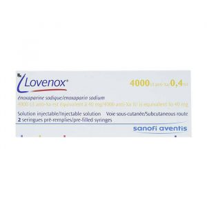 Lovenox 4000UI/0.4ml Sanofi 2 bơm tiêm