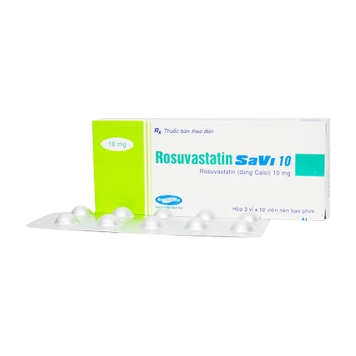 Rosuvastatin Savi 10 Savipharm 3 vỉ x 10 viên