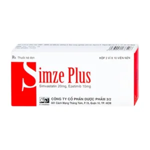 Simze Plus 20mg/10mg F.T Pharma 3 vỉ x 10 viên