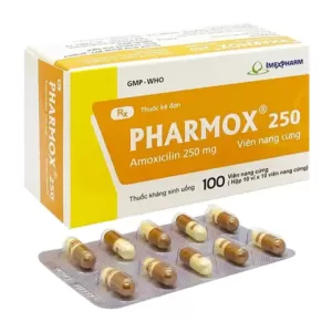 Amoxicillin 250mg Agimexpharm 10 vỉ x 10 viên