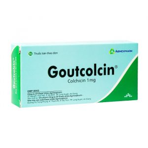 Goutcolcin 1 Agimexpharm 2 vỉ x 20 viên
