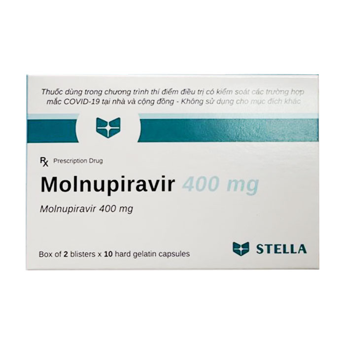 Molnupiravir Stella 400mg 2 vỉ x 10 viên