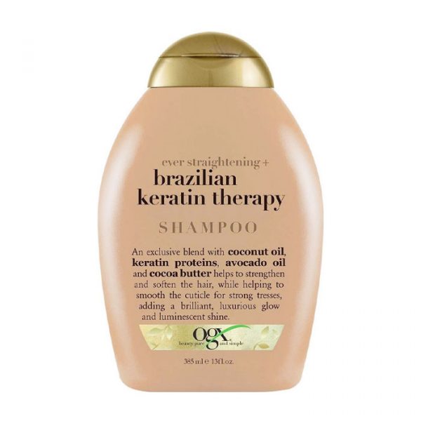 OGX Ever Straightening + Brazilian Keratin Therapy Shampoo 385ml - Dầu gội