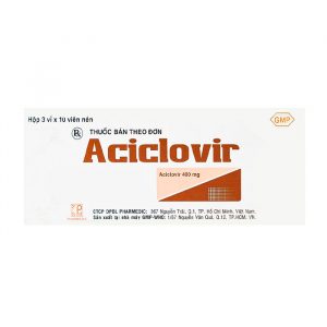 Aciclovir 400mg Pharmedic 3 vỉ x 10 viên