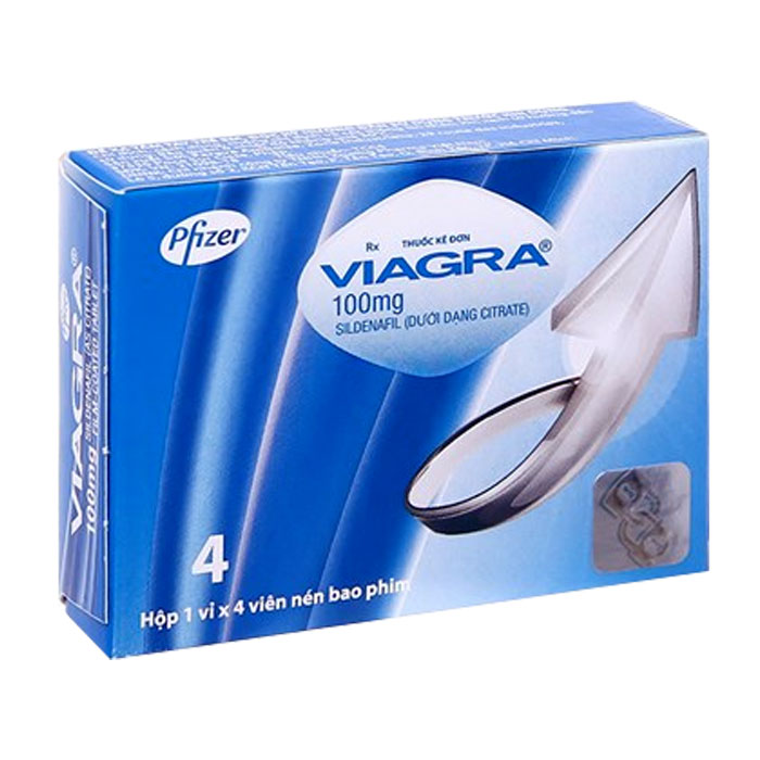 Viagra 100mg Pfizer 1 vỉ x 4 viên