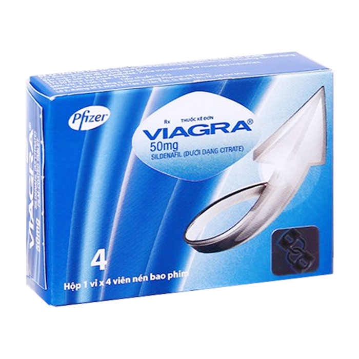 Viagra 50mg Pfizer 1 vỉ x 4 viên