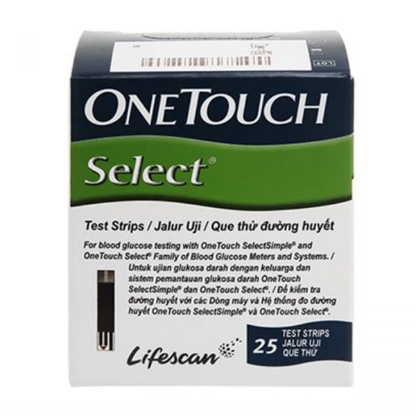 Onetouch Select LifeScan 25 que - Que thử đường huyết