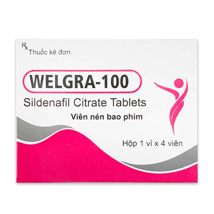 Thuốc welgra 100 mg - Hỗ trợ sinh lý cho nam giới hiệu quả! Welgra-100mg-akums-1-vi-x-4-vien