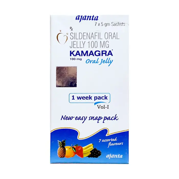 Kamagra Oral Jelly 100Mg Vol-1 Ajanta 7 Gói - Parapharmacy