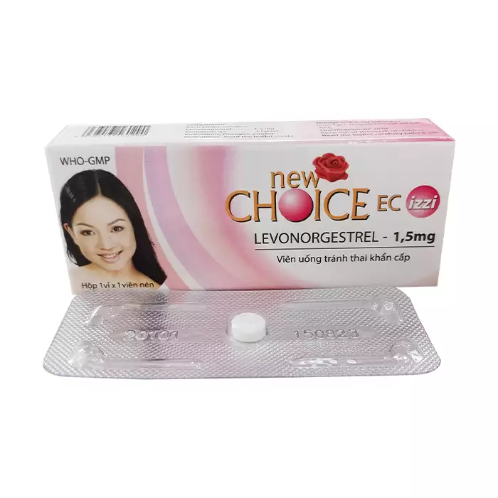 NewChoice EC 1.5mg Nam Hà 1 vỉ x 1 viên - Thuốc tránh thai khẩn cấp