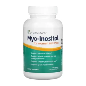 Myo-Inositol for Women and Men Fairhaven Health 120 viên