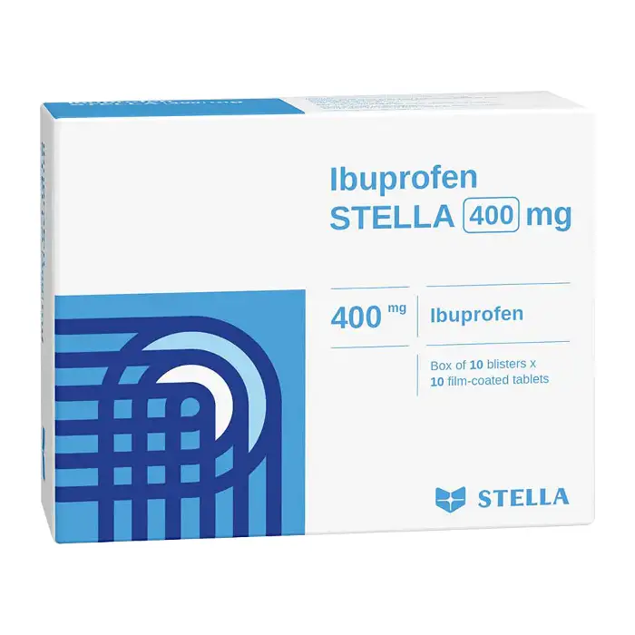 Ibuprofen Stella 400mg 10 vỉ x 10 viên
