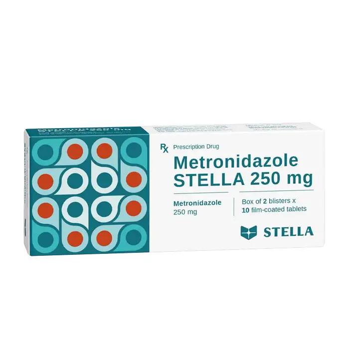 Metronidazole Stella 250mg 2 vỉ x 10 viên