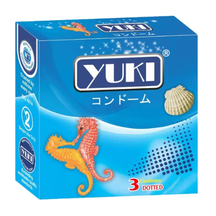 Yuki Dotted (Xanh) hộp 3 cái