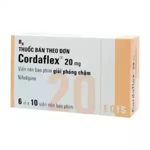 Cordaflex 20mg Egis 6 vỉ x 10 viên