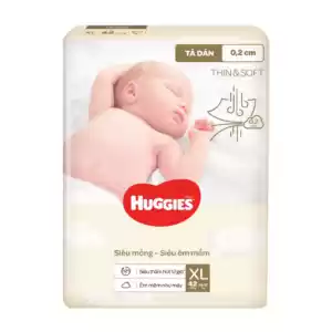 Tã dán Huggies Thin & Soft size XL (12-17kg) 42 miếng