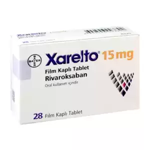 Xarelto 15mg Bayer 2 vỉ x 14 viên - Thuốc phòng và trị huyết khối