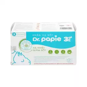 Dr.Papie 3mo+ Khăn hạ sốt cho bé
