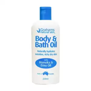 Natural Skin Body & Bath Oil Grahams 220ml