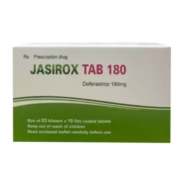 Jasirox Tab 180mg 3 vỉ x 10 viên