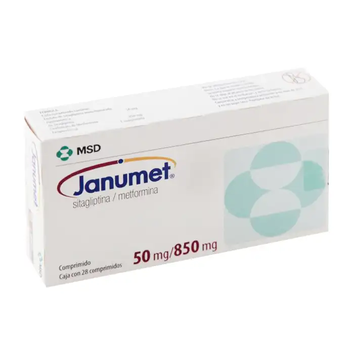 Janumet 50mg/850mg MSD 4 vỉ x 7 viên - Điều trị đái tháo đường
