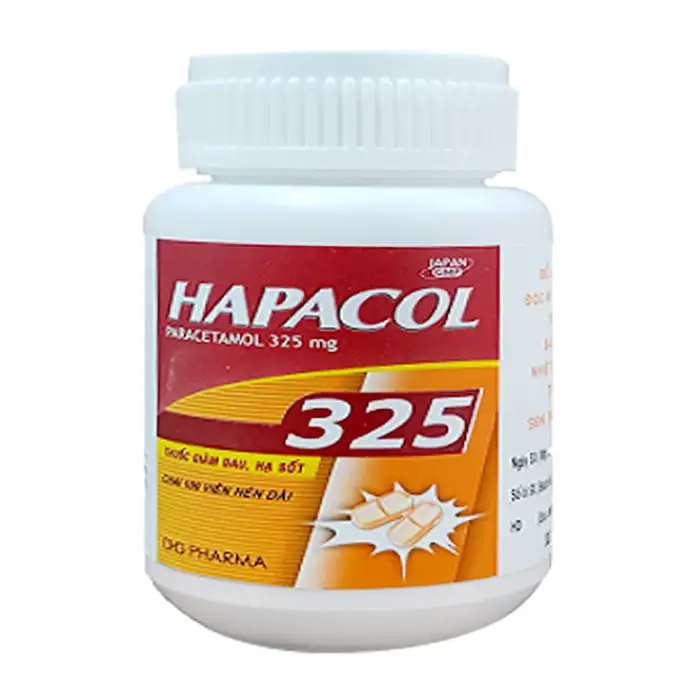 Hapacol 325mg DHG Pharma 100 viên - Điều trị giảm đau, hạ sốt