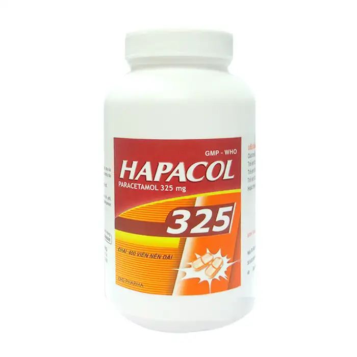 Hapacol 325mg DHG Pharma 400 viên – Điều trị giảm đau, hạ sốt