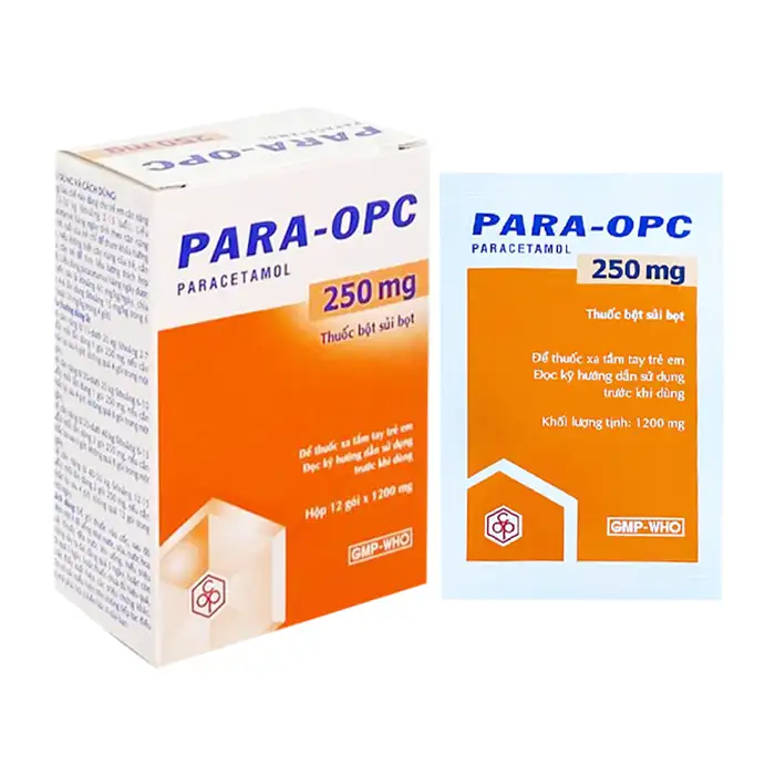 Para OPC 250mg 12 gói - Thuốc giảm đau, hạ sốt