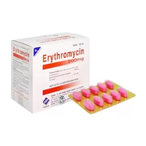 Erythromycin 500mg Vidipha 10 vỉ x 10 viên